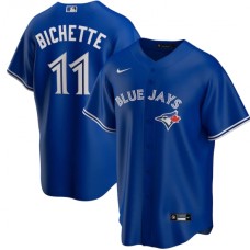 Men's Toronto Blue Jays #11 Bo Bichette Nike Royal Alternate 2020 Replica Player Stitched Jersey