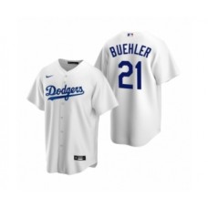 Men's Los Angeles Dodgers #21 Walker Buehler Nike White Replica Home Stitched Jersey