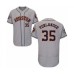 Men's Houston Astros #35 Justin Verlander Grey Road Flex Base Authentic Collection 2019 World Series Bound Baseball Stitched Jersey