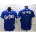 Men's Nike Los Angeles Dodgers #5 Freddie Freeman Blue Stitched Jersey