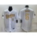 Men's Los Angeles Dodgers #6 Trea Turner Number White 2022 All Star Stitched Flex Base Nike Jersey