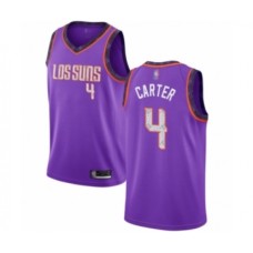 Men's Phoenix Suns #4 Jevon Carter Authentic Purple Basketball Stitched Jersey - 2018 19 City Edition