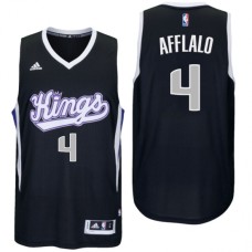 Sacramento Kings #4 Arron Afflalo Alternate Black New Swingman Jersey