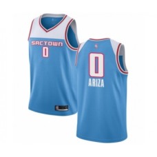 Men's Sacramento Kings #0 Trevor Ariza Authentic Blue Basketball Jersey - 201 19 City Edition