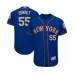 Men's New York Mets #55 Corey Oswalt Royal Gray Alternate Flex Base Authentic Collection Baseball Player Stitched Jersey