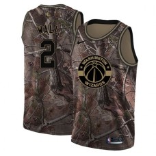 Men's Nike Washington Wizards #2 John Wall Swingman Camo Realtree Collection NBA Jersey