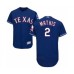 Men's Texas Rangers #2 Jeff Mathis Royal Blue Alternate Flex Base Authentic Collection Baseball Player Stitched Jersey