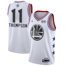 Men's Nike Golden State Warriors #11 Klay Thompson White NBA Jordan Swingman 2019 All-Star Game Jersey