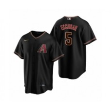 Men's Arizona Diamondbacks #5 Eduardo Escobar Nike Black Replica Alternate Stitched Jersey