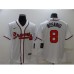 Men's Atlanta Braves #8 Eddie Rosario Nike White Stitched Jersey