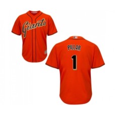 Men's San Francisco Giants #6 Steven Duggar Black Alternate Flex Base Authentic Collection Baseball Jersey