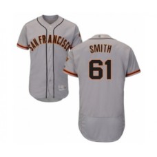 Men's San Francisco Giants #61 Burch Smith Grey Road Flex Base Authentic Collection Baseball Player Stitched Jersey