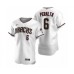 Men's Arizona Diamondbacks #6 David Peralta Nike White Crimson Authentic 2020 Home Stitched Jersey