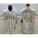 Men's Houston Astros #44 Yordan Alvarez White Gold 2022 World Series Champions Stitched Cool Base Nike Jersey