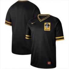 Men's Nike Pittsburgh Pirates Black Cooperstown Collection Legend V-Neck Stitched Jersey Black