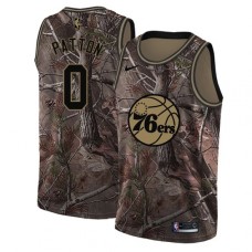 Men's Nike Philadelphia 76ers #0 Justin Patton Swingman Camo Realtree Collection NBA Jersey