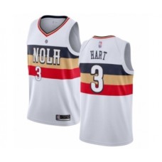 Men's New Orleans Pelicans #3 Josh Hart White Swingman Jersey - Earned Edition