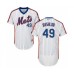 Men's New York Mets #49 Tyler Bashlor White Alternate Flex Base Authentic Collection Baseball Player Stitched Jersey