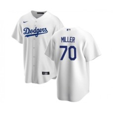 Men's Nike Los Angeles Dodgers #70 Bobby Miller White Cool Base Stitched Baseball Jersey