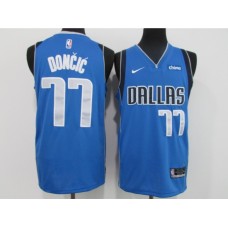 Men's Dallas Mavericks #77 Luka Doncic Blue Nike Royal Swingman Stitched Jersey