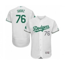 Men's Los Angeles Dodgers #76 Josh Sborz White Celtic Flexbase Authentic Collection Baseball Player Stitched Jersey