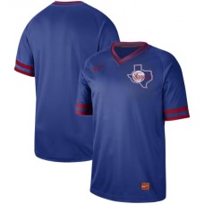 Men's Nike Texas Rangers Blank Cooperstown Collection Legend V-Neck Stitched Jersey Royal