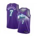 Men's Utah Jazz #7 Pete Maravich Authentic Purple Hardwood Classics Basketball Stitched Jersey