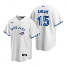 Men's Nike Toronto Blue Jays #15 Randal Grichuk White Home Stitched Baseball Jersey