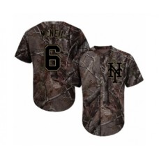 Men's New York Mets #6 Jeff McNeil Authentic Camo Realtree Collection Flex Base Baseball Jersey