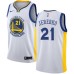 Men's Nike Golden State Warriors #21 Jonas Jerebko White NBA Swingman Association Edition Jersey