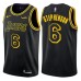 Men's Nike Los Angeles Lakers #6 Lance Stephenson Swingman Black City Edition NBA Jersey