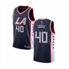 Men's Los Angeles Clippers #40 Ivica Zubac Authentic Navy Blue Basketball Stitched Jersey - City Edition