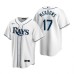 Men's Nike Tampa Bay Rays #17 Austin Meadows White Home Stitched Baseball Jersey