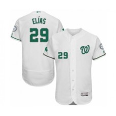 Men's Washington Nationals #29 Roenis Elias White Celtic Flexbase Authentic Collection Baseball Player Stitched Jersey