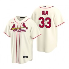 Men's Nike St. Louis Cardinals #33 Kwang-hyun Kim Cream Alternate Stitched Baseball Jersey