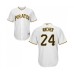 Men's Pittsburgh Pirates #24 Chris Archer Replica White Home Cool Base Baseball Jersey