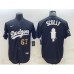 Men's Los Angeles Dodgers #67 Vin Scully Black Gold Big Logo With Vin Scully Patch Stitched Jersey