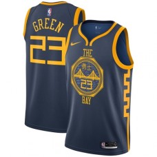 Men's Nike Golden State Warriors #23 Draymond Green Swingman Navy Blue NBA Jersey - City Edition