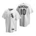 Men's Nike Chicago White Sox #10 Yoan Moncada White Home Stitched Baseball Jersey