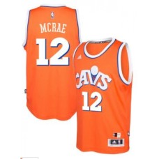 adidas Cleveland Cavaliers #12 Jordan McRae Orange Hardwood Classics Swingman Jersey