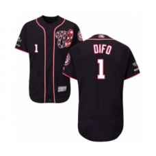 Men's Washington Nationals #1 Wilmer Difo Navy Blue Alternate Flex Base Authentic Collection 2019 World Series Champions Baseball Stitched Jersey