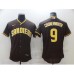 Men's Nike San Diego Padres #9 Jake Cronenworth Brown 2021 Road Player Stitched Jersey