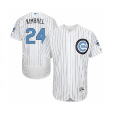 Men's Chicago Cubs #24 Craig Kimbrel Authentic White 2016 Father's Day Fashion Flex Base Baseball Player Stitched Jersey