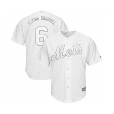 Men's New York Mets #6 Jeff McNeil Flying Squirrel Authentic White 2019 Players Weekend Baseball Jersey