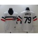 Men's Nike Chicago White Sox #79 Jose Abreu White Throwback Stitched Jersey