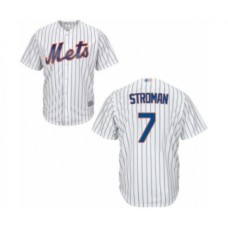 Men's New York Mets #7 Marcus Stroman Replica White Home Cool Base Baseball Jersey