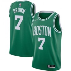 Men's Boston Celtics #7 Jaylen Brown Nike Kelly Green 2020-21 Swingman Stitched Jersey