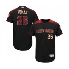 Men's Arizona Diamondbacks #26 Yasmany Tomas Black Alternate Authentic Collection Flex Base Baseball Jersey