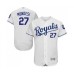 Men's Kansas City Royals #27 Adalberto Mondesi White Flexbase Authentic Collection Baseball Jersey