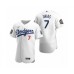 Men's Los Angeles Dodgers #7 Julio Urias Nike White 2020 World Series Authentic Stitched Jersey